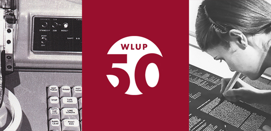 WLU Press 50th anniversary logo and images