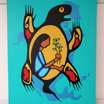 "Turtle Island Creation Story" by Alanah Jewell (BA '19)