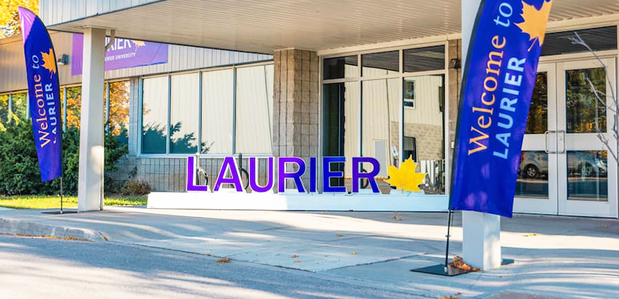 Laurier sign in Milton