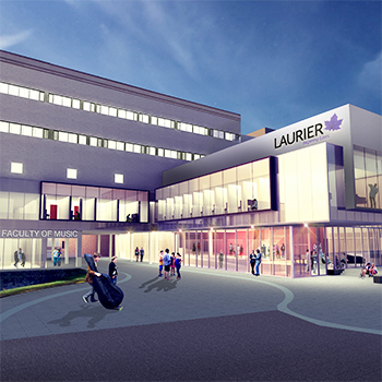 Architect rendering of new building