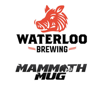 waterloo brewing and mammoth mug logos