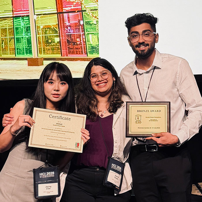 UX master’s students bring home bronze in international design competition.
