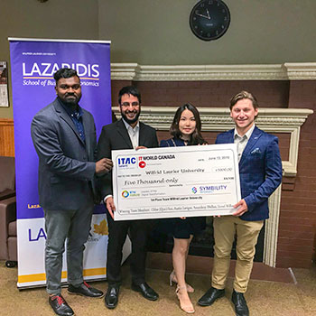 Image - Laurier team wins top prize at national business technology case competition