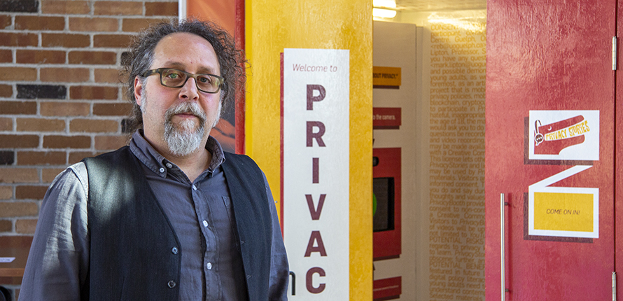 Ken Werbin outside Privacy Booth