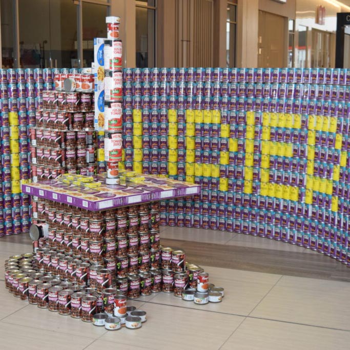 Laurier's Canstruction structure