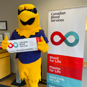 Laurier recognized with Regional Partner Award from Canadian Blood Services