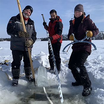 Improving ice safety through real-time measurements of lake ice.