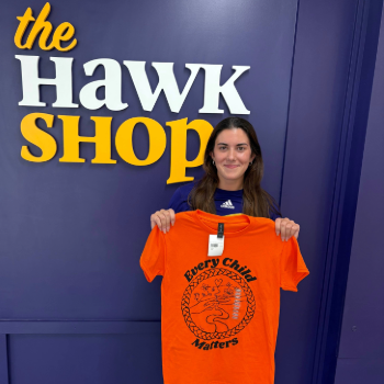 Arrianna Carello weaves community and culture into orange shirt design marking National Day for Truth and Reconciliation.