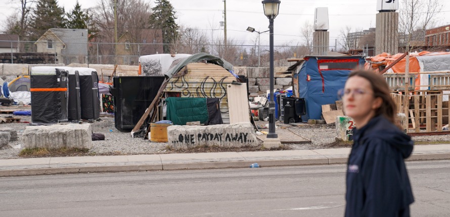 Situated across the street from the 100 Victoria St. N. encampment, Making Home acts as a base for outreach teams working with encampment residents