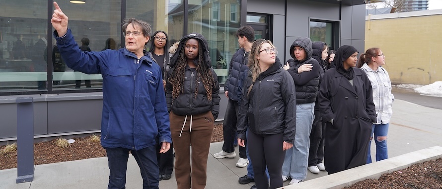 Students tour downtown Kitchener