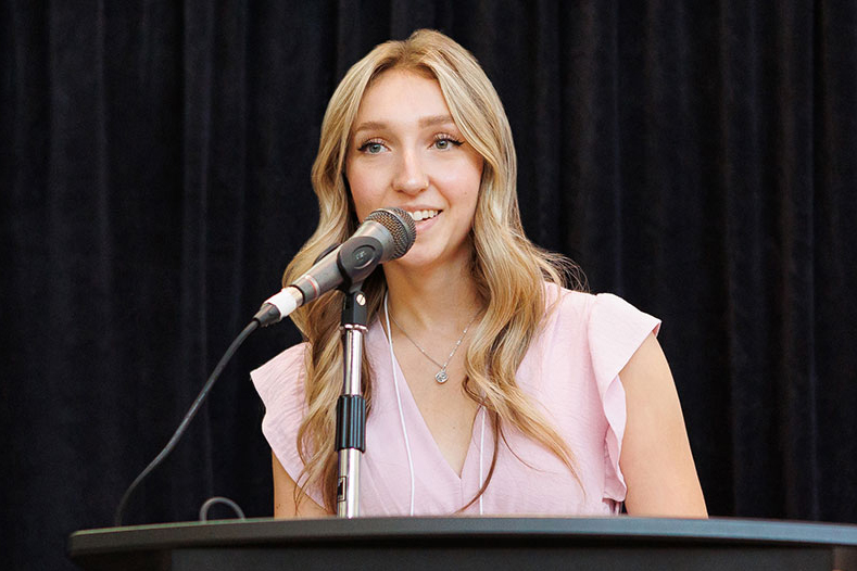 Mya Baxter at the 2024 Laurier Stedman Prize